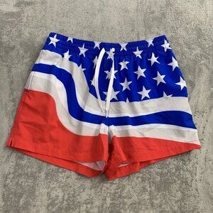 Chubbies The Braves Shorts Mens Large 3.5” Classic Swim Trunk USA Mesh Lined
